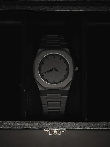 Full Black Arabic Aura Watch