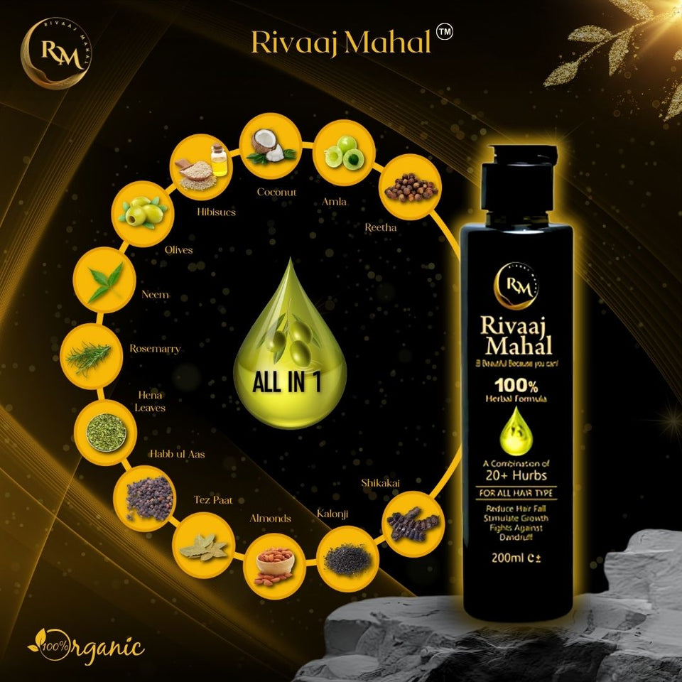 Rivaaj Hair Oil Hair Food Organic Hair Problem Solution 200ml